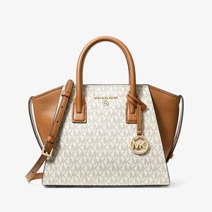 Michael Kors Avril Small Signature Logo Satchel